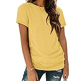 ATHMILE Womens T Shirt Summer Tops Short Sleeve Fashion School Teachers Clothes 2026 Spring Beach Vacation Trendy
