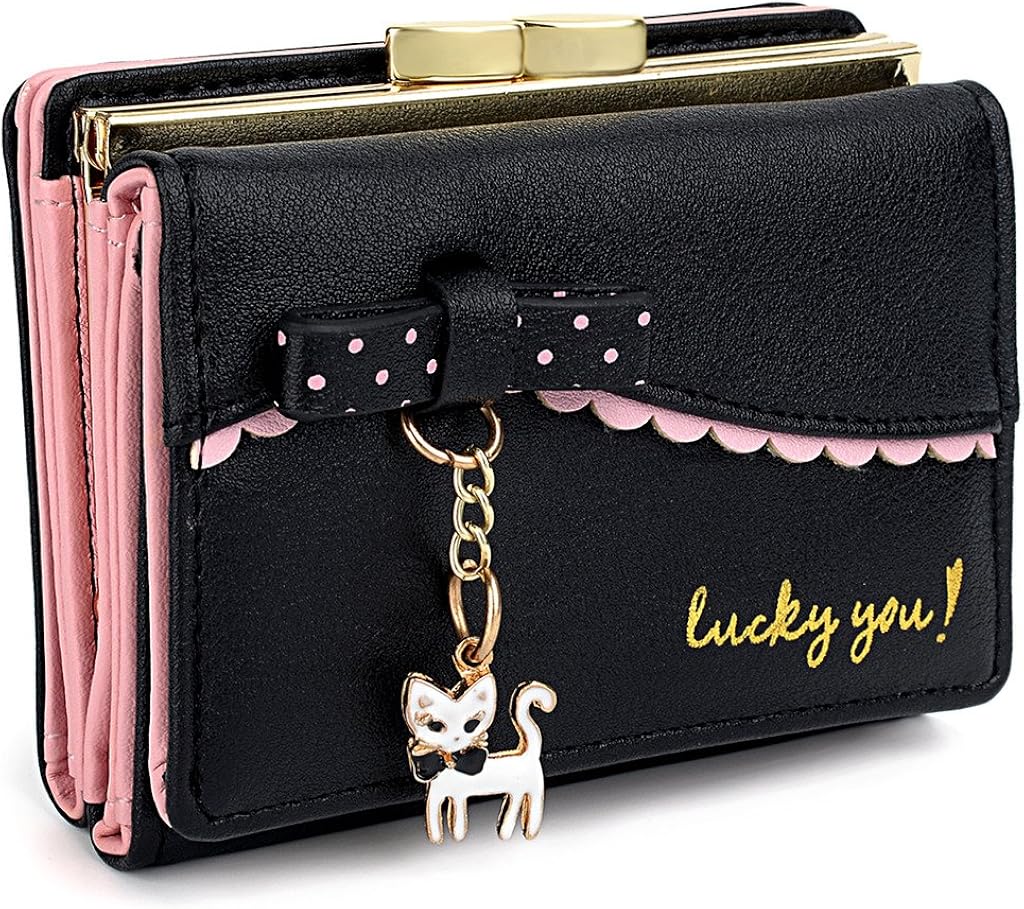 womens trifold wallet with coin purse