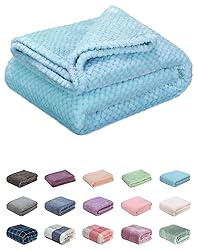 Fuzzy Throw Blanket, Plush Fleece Blankets for