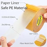 MILEQEE Double Sided Tape Heavy Duty 50mm x 20m Fiberglass Mesh view 2