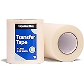 Clear Transfer Tape for Vinyl - 6 inch Roll, Made in USA, Vinyl Transfer Tape with Medium to High Tack Adhesive for Crafts, Decals & Stickers (6 inch x 300 feet)