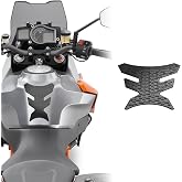 STOMPGRIP | Motorcycle Center Tank Pad Protector | Universal Fit | Stubby | Icon Black