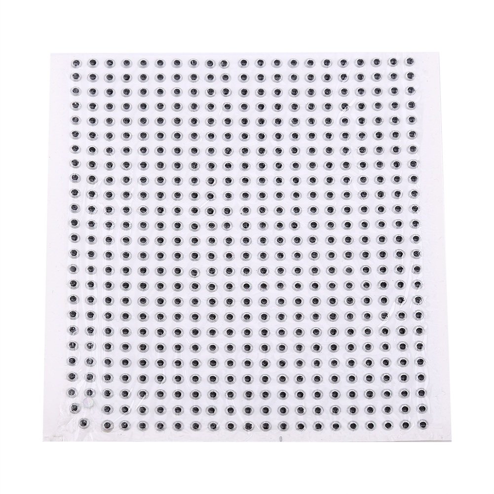 VGEBY Fishing Lure Eyes, 500Pcs 3D Fishing Lures Eyes DIY Round Pupil Eyes for Fishing Bait/Fly Tying/Fishing Lures/Crafts Fish Hook Supplies,5mm