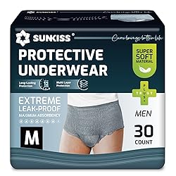 SUNKISS Incontinence Underwear for Men, Daytime