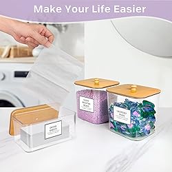 2+1 Pack Laundry Pods Container,Clear Laundry