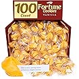 Snackathon Fortune Cookies, Individually Wrapped, Bulk Pack, Premium USA Made (100 Count, Vanilla)