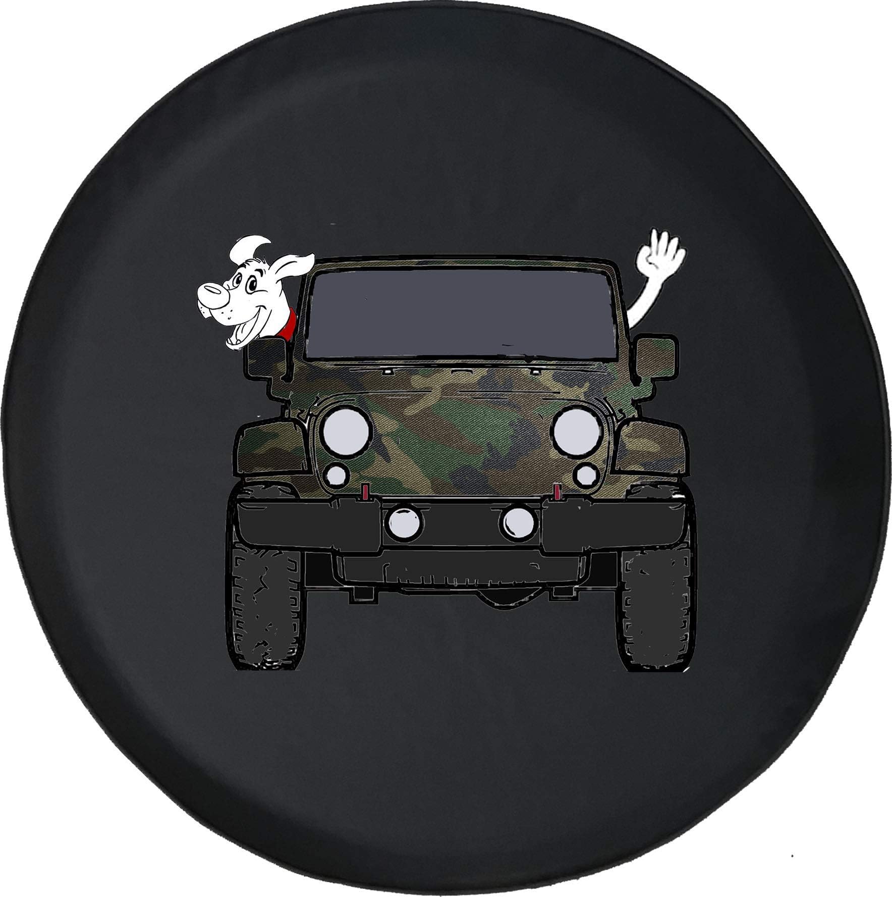 Caps Supply Spare Tire Cover Lifted 4x4 Truck Camo Military Veteran Patriotic (fits RAV4, CRV & Small SUV's) Size 28 inch