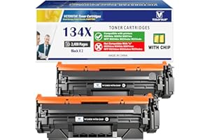 134X W1340X ( 134A W1340A ) with CHIP Compatible Toner Cartridges High Capacity 2 Black for M207 M207dw M209 M209dw M209d M23