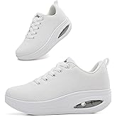 Oude Sneakers for Women Comfortable | Shoes for Women Traveling | 2 Inch Air Cushion Rocker Bottom