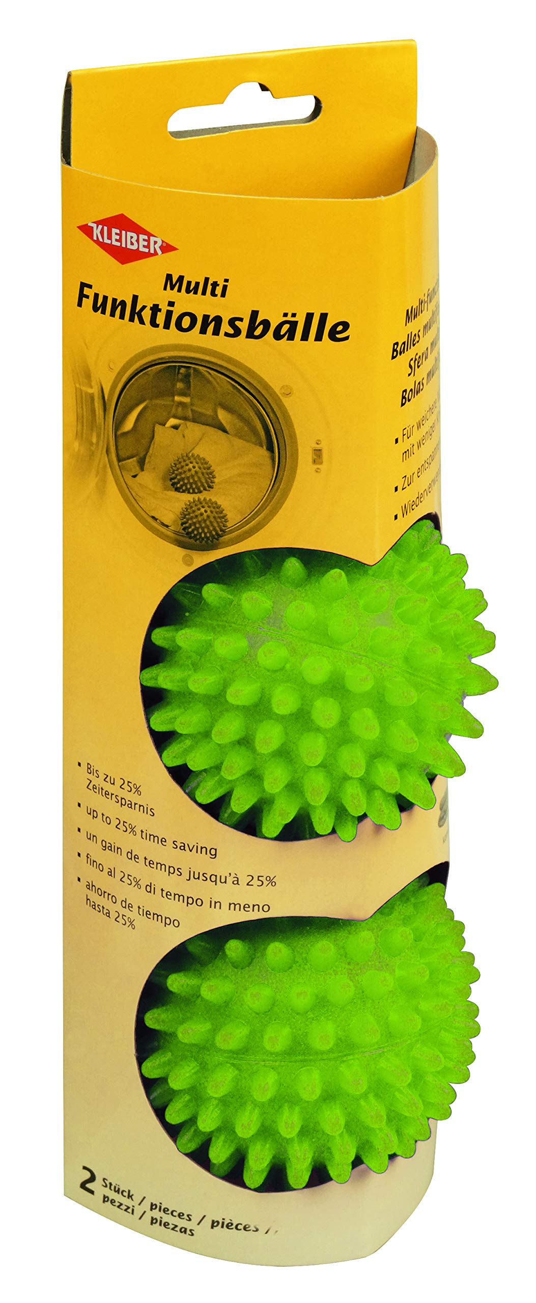 Kleiber Dryer Balls 2 Pieces, Green