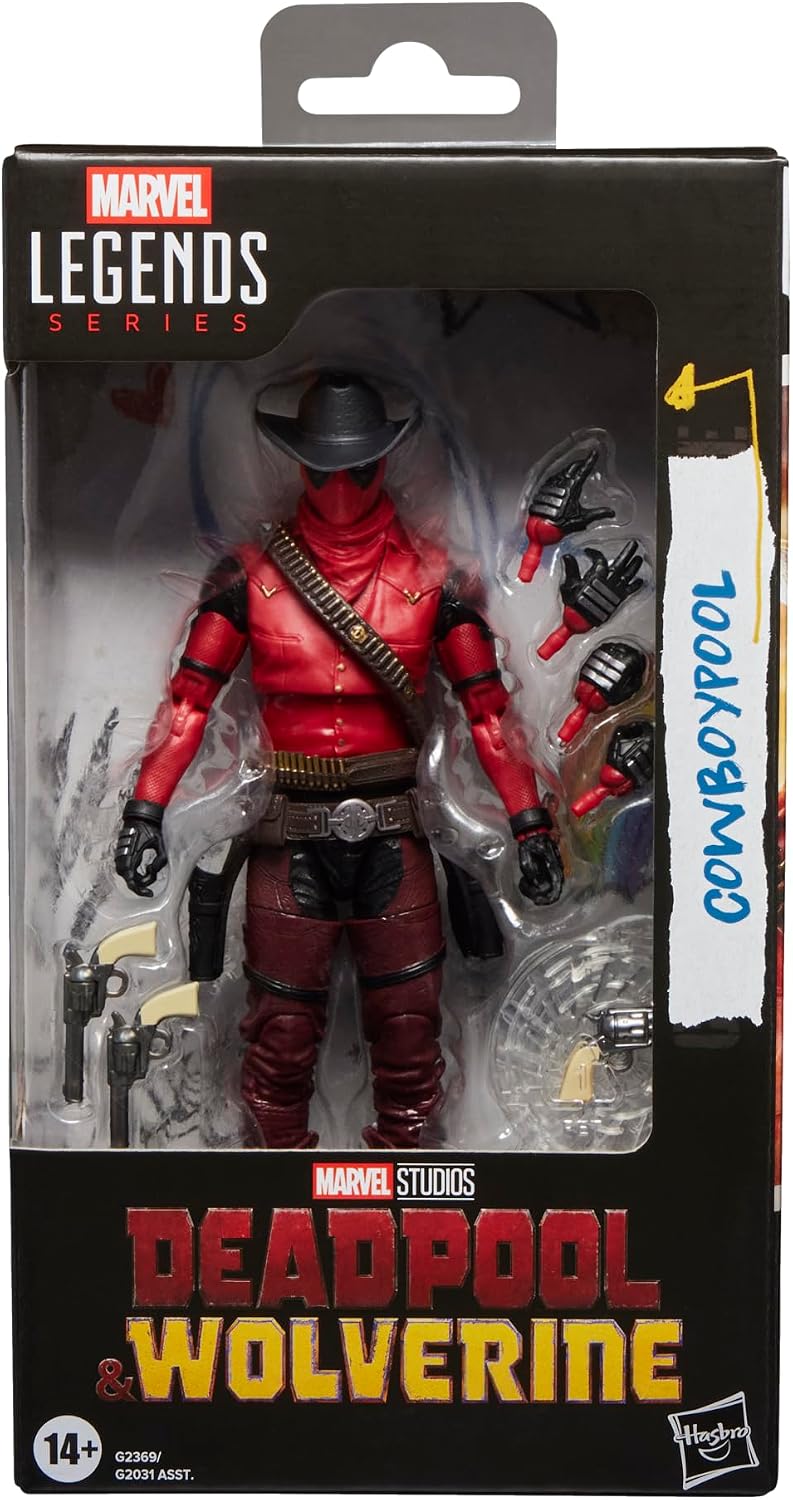 Marvel Legends Series Cowboypool, Marvel Studios' Deadpool & Wolverine Movie Collectible 6-Inch Action Figure Gift