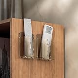 Quzente No Drill Floating Remote Wall Holder - Chic Phone Storage Rack view 2