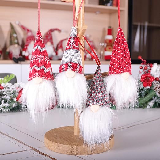 Amazon.com: ZLMC Christmas gnome Ornaments, Swedish Handmade Plush