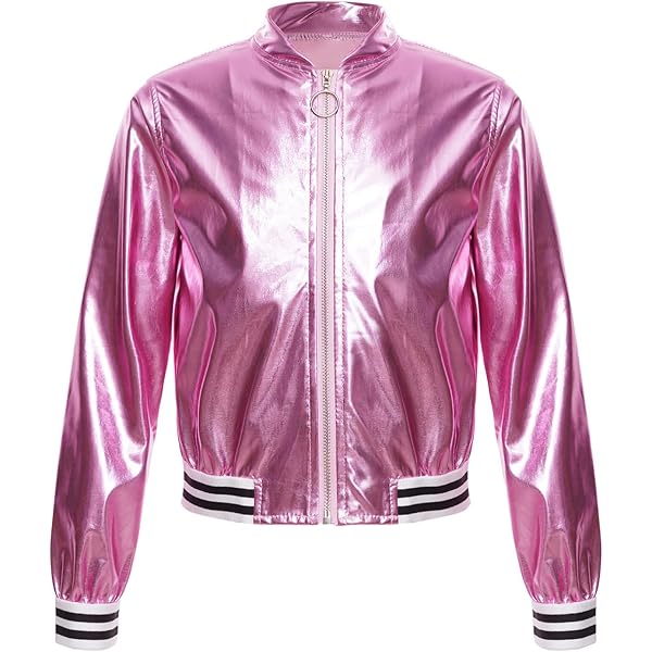 A2Z 4 Kids® Padded Bomber Jacket – Girls Boys Biker Style, Black Polyester, Zip Up, Ages 3-13 Years