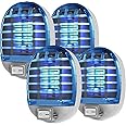 Bug Zapper Indoor, Fly Zapper Trap Catcher Indoors, Ariie Electronic Mosquitoes Fruit Fly Killer Mosquito Zapper for Living Room, Home, Kitchen, Bedroom, Baby Room, Office, Bug Light (4 Packs)