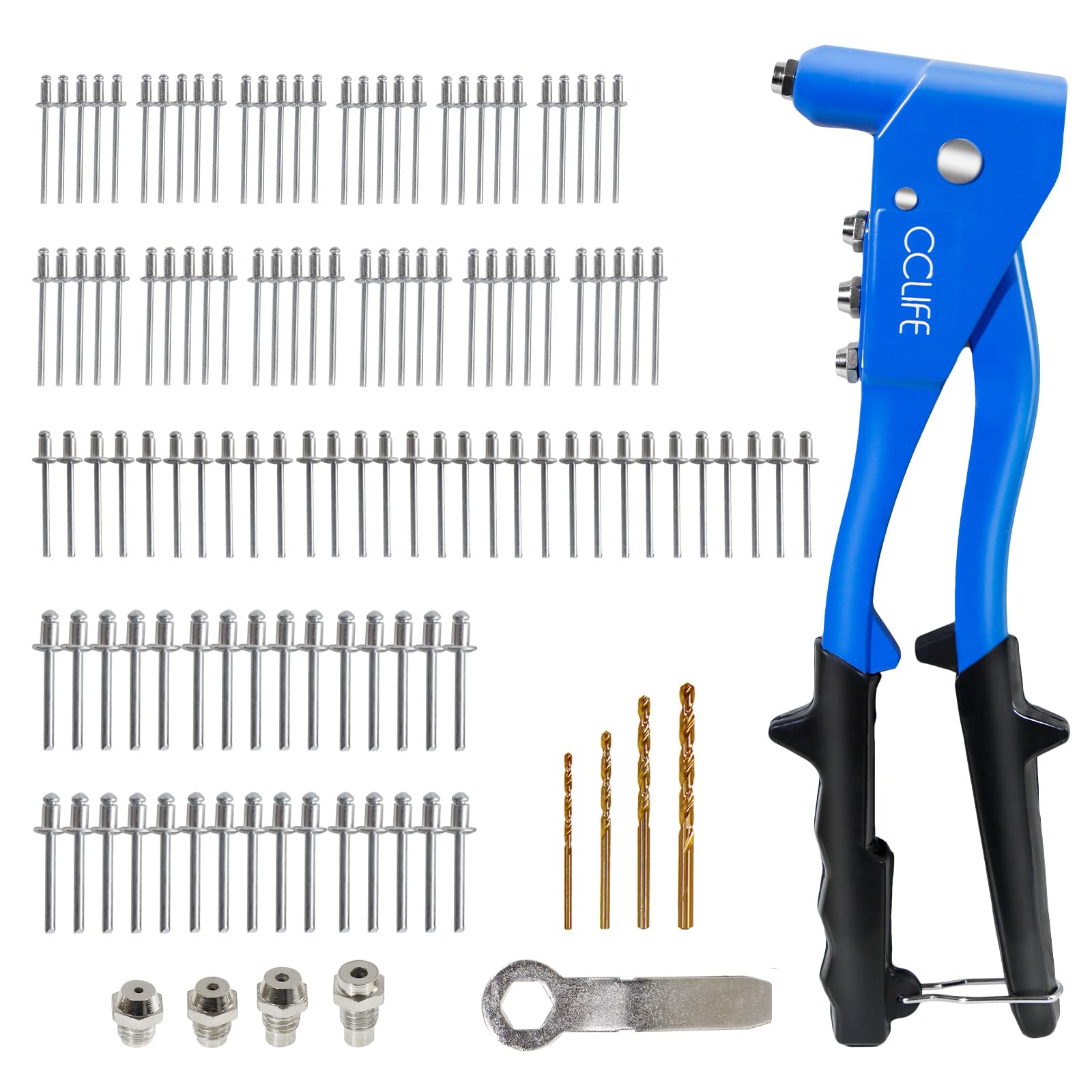 Hand pop Rivet Gun with 60 Rivets