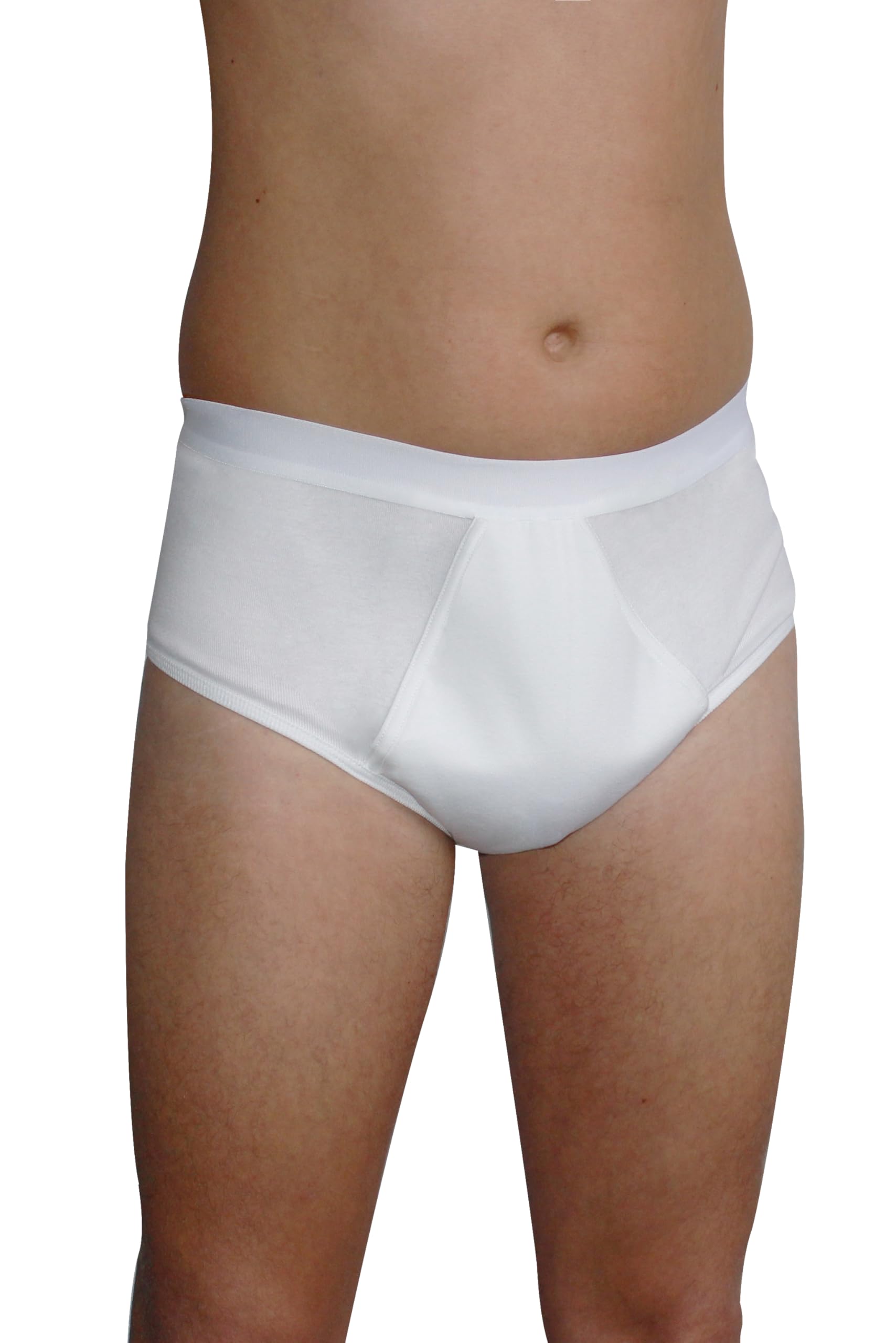 Hydas Men's Incontinence Brief with Integrated Inserts, 6