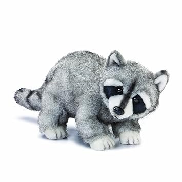 realistic raccoon stuffed animal