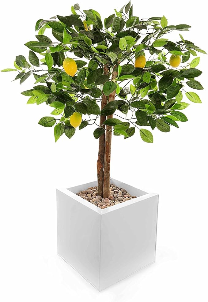 Closer2Nature Artificial 3ft 3" Lemon Tree Portofino Planter Not