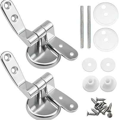 Skyzone Zinc Alloy Quick Release Toilet Seat Hinges WC Blind Hole Fixings