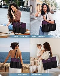 LOVEVOOK Teacher Tote Bag for Women Work, 15.6 Inch