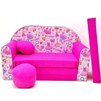 H35 C Childrens Kids Babies Mini Couch Baby Sofa Bed Pouffe Pillow