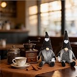 Maritown Coffee Gonks Decor 2Pcs Handmade Gnome for Home Kitchen Office view 3