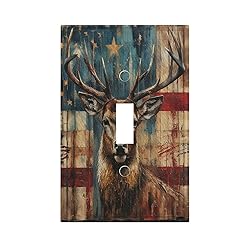 Xuejiaku Light Switch Cover Plate Rustic Elk Deer