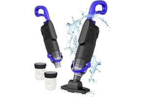 NICHRO Cordless Handheld Pool Vacuum for Above Ground Pools, 60W High Power Motor for Powerful Suction, Rechargeable Pool Vacuum Cleaner for Hot Tubs, Spas, 60 Mins Runtime (European Plug)