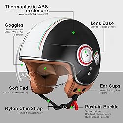 Comrider Open Face Motorcycle Helmet for