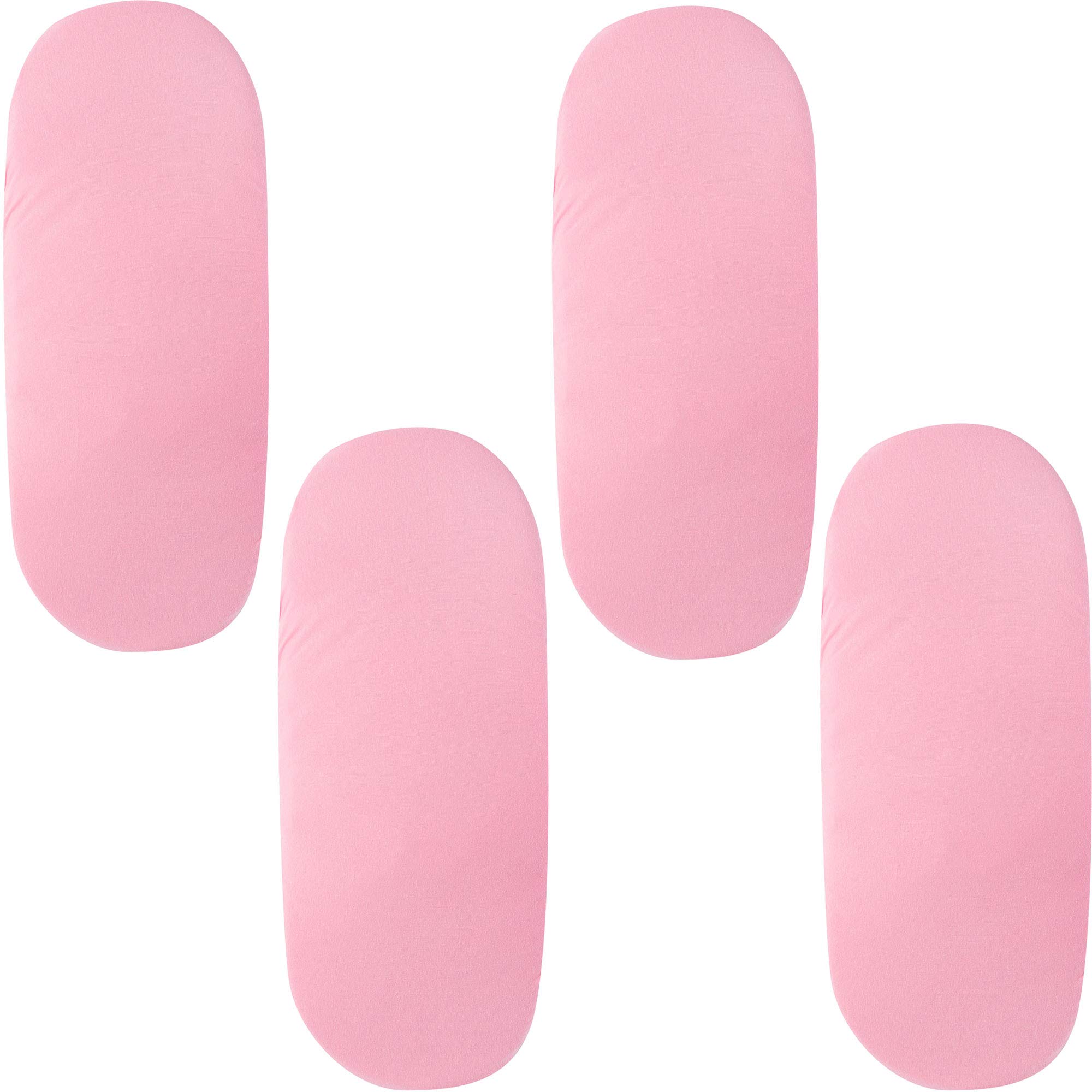 4X Moses Basket 100% Cotton Fitted Sheet Pink