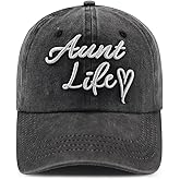 Splash Brothers Customized Funny Embroidered Mom Life Hat for Women Grandma, Adjustable Cotton Mama Gifts Baseball Cap