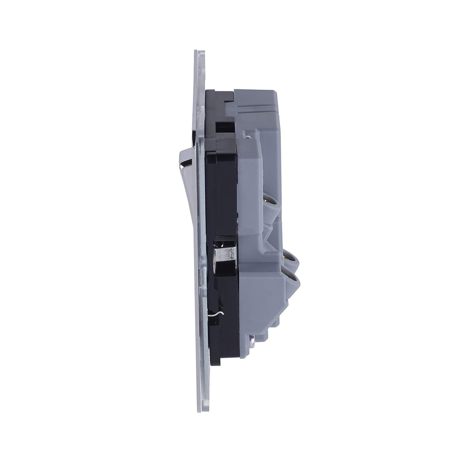 Schneider Electric Ultimate Screwless Flat Plate, Switched Single Power Socket With USB Charging Ports, Double Pole, 13A - Image 4