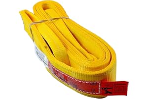 DD SLING & SUPPLY, INC. DD Sling (USA Made). 3" Widths by 6' to 20' Lengths in Listing, 2 Ply Twisted Eye, Nylon Lifting Slings, Eye & Eye, 8,900 lbs Vert, 7,200 lbs Choker, 17,800 lbs Basket Load Capacity (3" x 12')