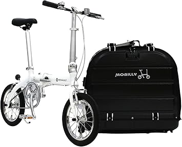 Amazon Renault ルノー Light8 ホワイト Al Fdb140 特別企画 Tpuキャリーケース 折りたたみペダルセット 軽量小型14インチ 8 3kg 折りたたみ自転車と専用tpu製折りたためるサイクルキャリーケースとwellgo製折りたたみペダルを特別企画セット 10 ルノー