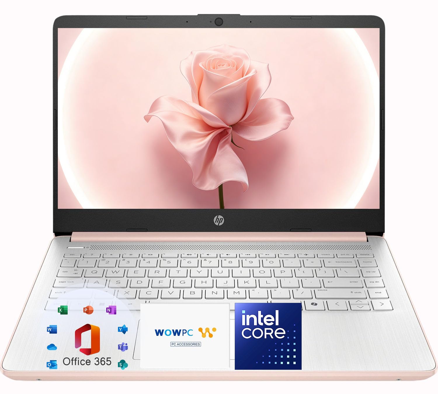 HP 14″ Lightweight Laptop • Microsoft 365 & Copilot AI • AMD High Performance Processor • 4GB RAM Memory • 128GB SSD + 1TB Cloud Storage • Portable Student Laptop