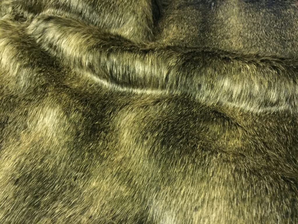 Super Luxury Faux Fur Fabric Material - Raccoon 588, 1Mtr - 150cm x 100cm