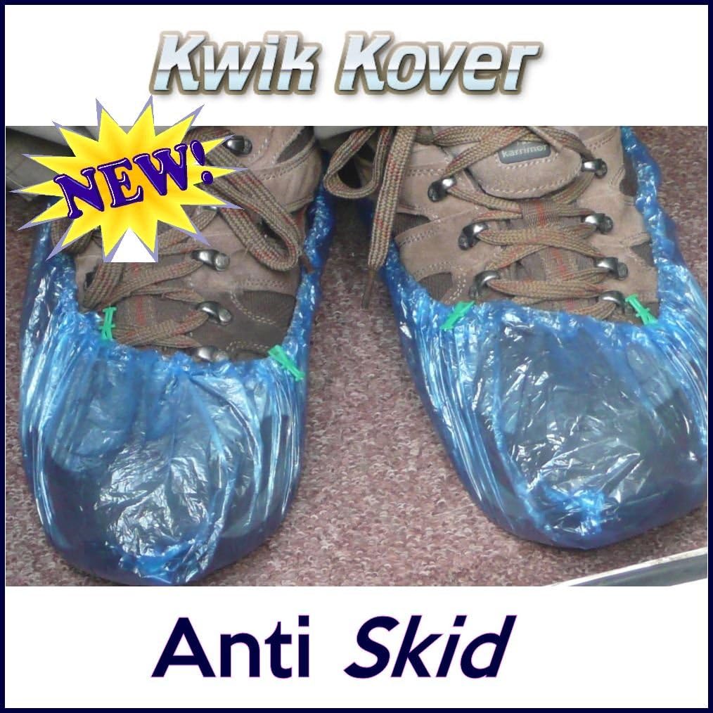 100 Disposable Overshoes ANTI-SKID Covers for use with or without the Kwik Kover Dispenser