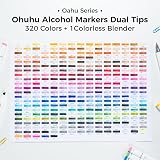 Ohuhu 320 Colors Alcohol Markers Dual Tips Refillable Art Set view 5