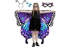 Aimeiar Dual Sided Butterfly Costumes for Girls,Part Halloween Butterfly Wings Adults costume 2024