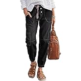 Flamingals Straight Leg Button Fly Jeans for Women Multi Pocket Mid Rise Jeans Without Belt Barrel Pants 27" Inseam