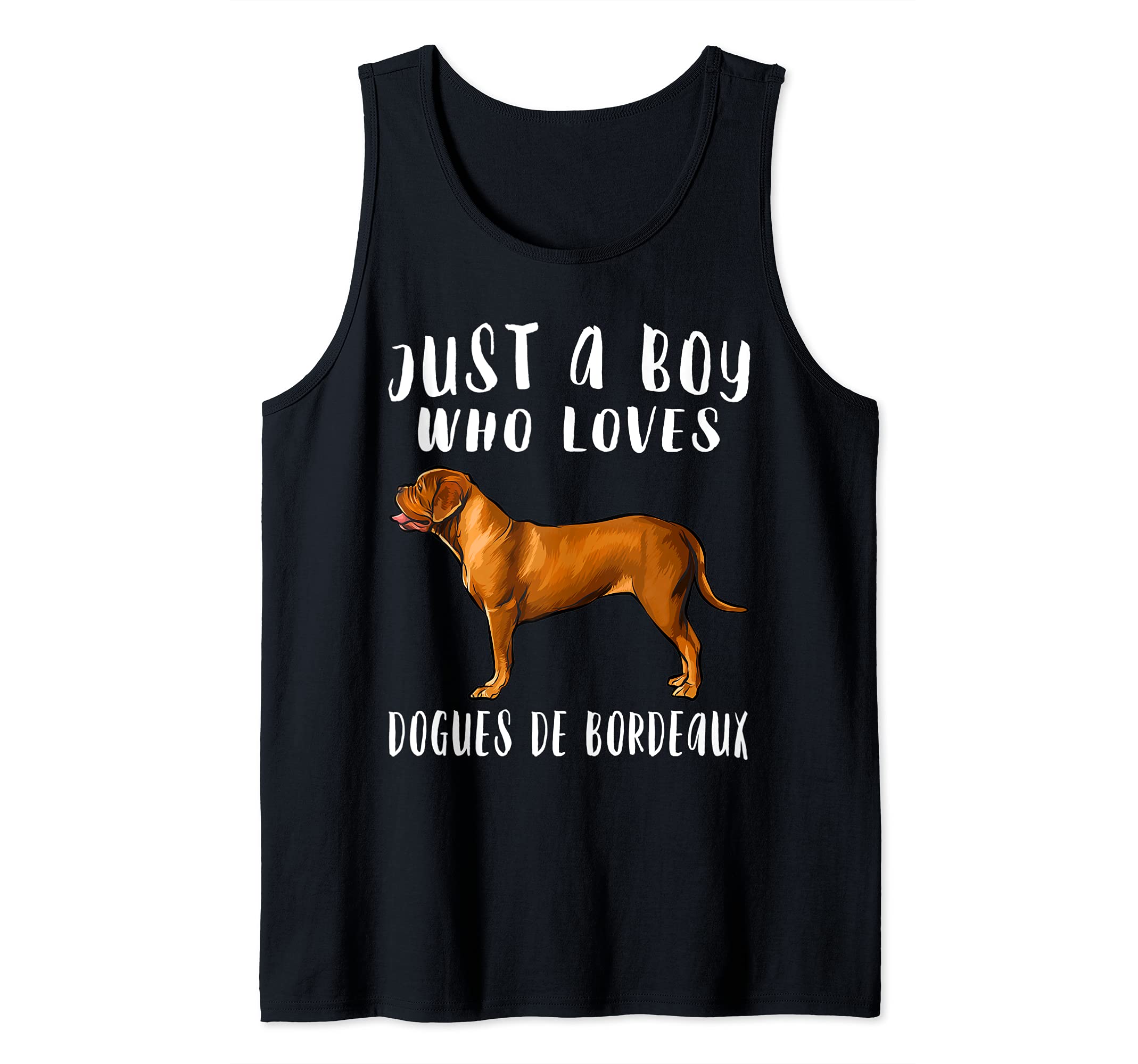 Im Just A Boy Who Loves Dogues de Bordeaux Dog Lover Tank Top