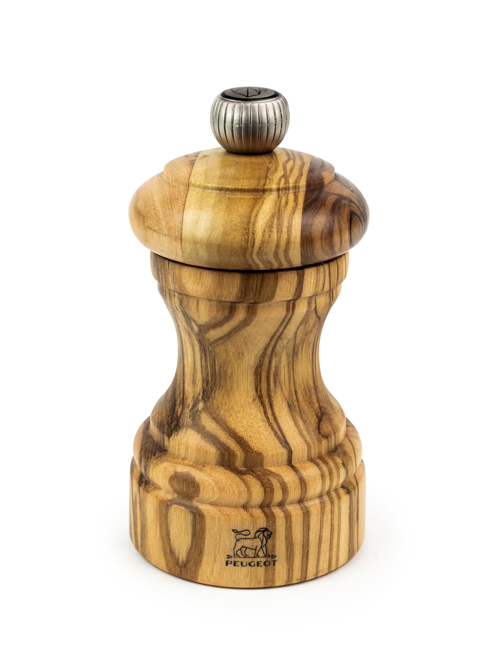 PEUGEOT - Bistro 10 cm Pepper Mill - Classic Grind System - Olive Wood - Lifetime Guaranteed Mechanism - Made in France — image 1