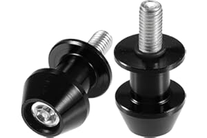 VekAuto 1 Pair Swingarm Spools, 8mm M8x1.25 CNC Swing Arm Spools Sliders Stand Universal for Motorcycle Durable Aluminum Allo