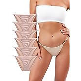 Buankoxy Women's Low-Rise String Bikini Panty Stretch Briefs