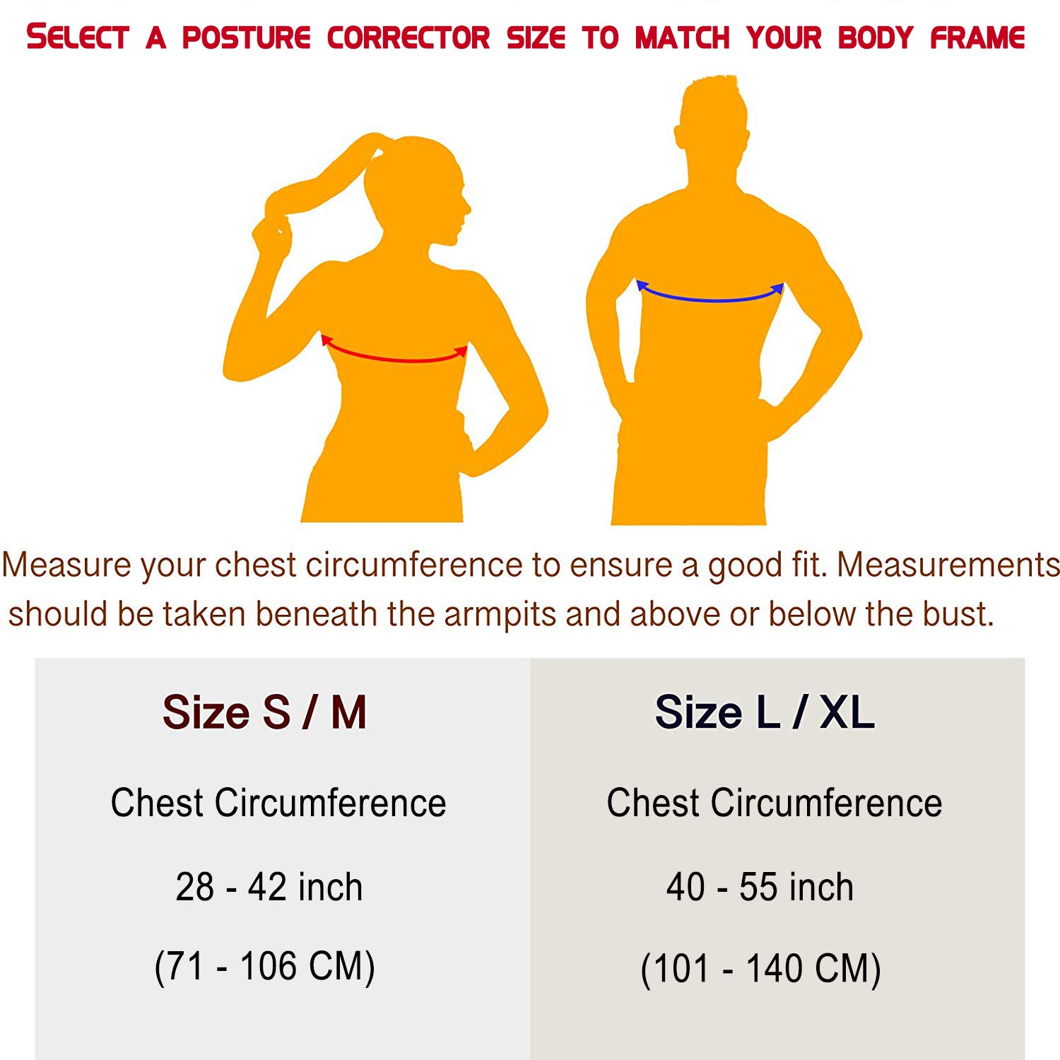 Posture Corrector Brace for Women &Men, Comfortable Better Back and Shoulder Brace Pain Relief, Back Support Belt for Slouching &Hunching, Breathable Corrects Cervical Clavicle Thoracic Support Device