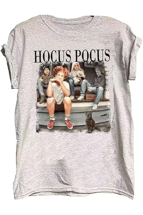 Plus Size Hocus Pocus Bleached T-Shirt - Sanderson Sisters Halloween Graphic Tee For Women (XXL Plus) - View #6