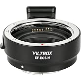 EF-EOS M Lens Adapter Auto-Focus Lens Converter Ring Compatible for Canon EF/EF-S Lenses and Canon EOS-M (EF-M Mount) Cameras EOS M M2 M3 M5 M6 M10 M50 M100