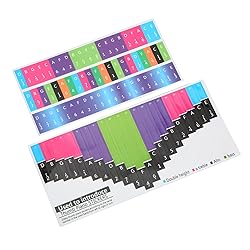 Kalimba Scale Stickers Colorful Thumb Piano Key