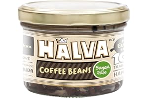 Halva Kingdom Open Sesame Sugar Free Halva Vegan Dessert | Healthy Ingredients, Gluten Free, Kosher Certified Jar (SUGAR FREE COFFEE BEANS)